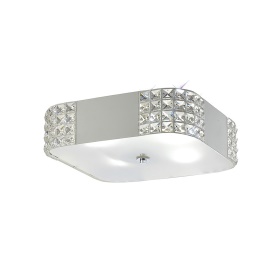 Denver Crystal Ceiling Lights Diyas Ringed & Square Crystal Fittings Denver Crystal Ceiling Lights Diyas Ringed & Square Crystal Fittings